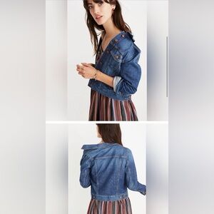 Madewell Shrunken Stretch Denim Jacket
Size XS